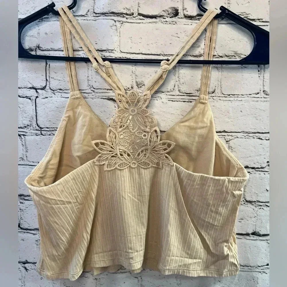 Aerie NWT Longline Racerback Bralette Lace Detail Size Medium‎
